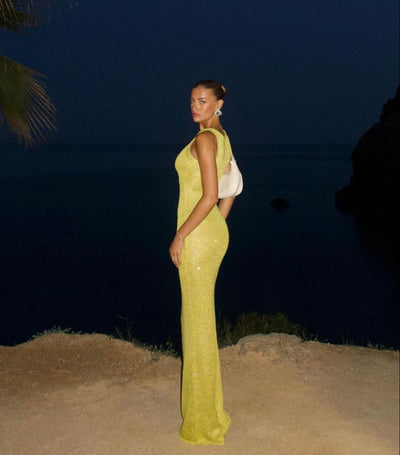 Elsie | Maxi abito senza maniche - Amavia Milano