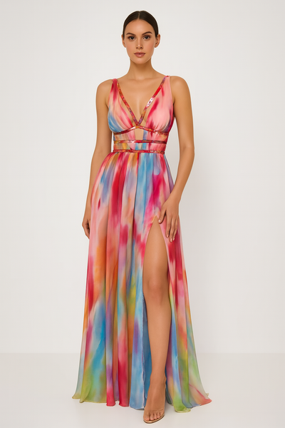 Freya™ | Painted Maxi Dress - Amavia Milano