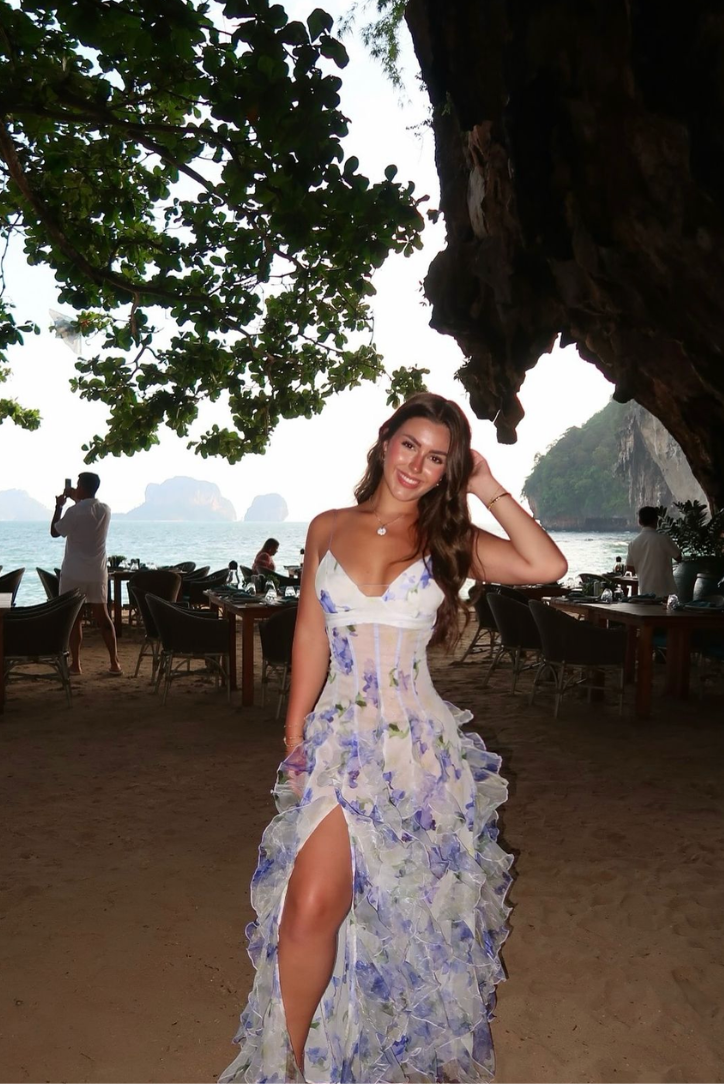 Maisie | Abito Lungo Floreale - Amavia Milano