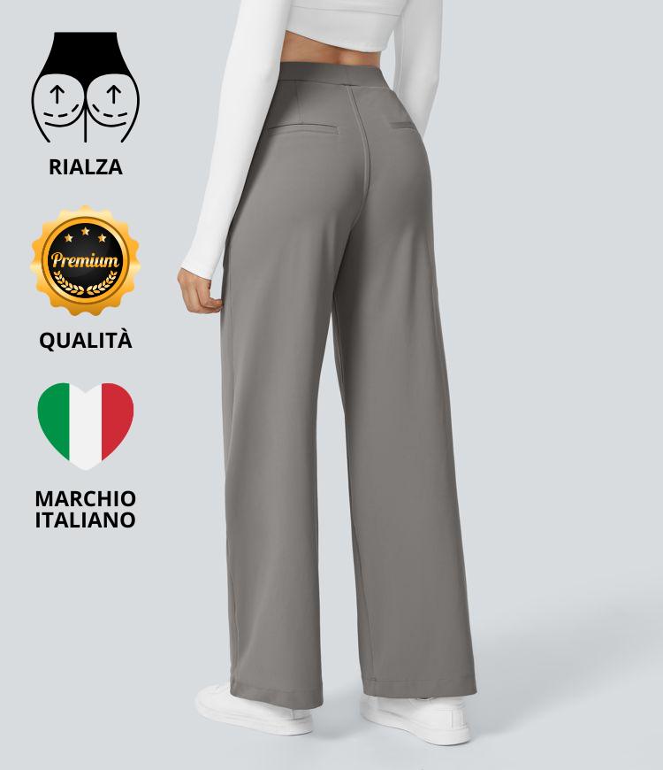 Zaira | Pantaloni Gamba Dritta Eleganti - Amavia Milano