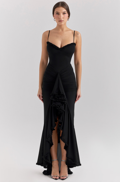 Edith | Incantevole Abito con Volant - Amavia Milano