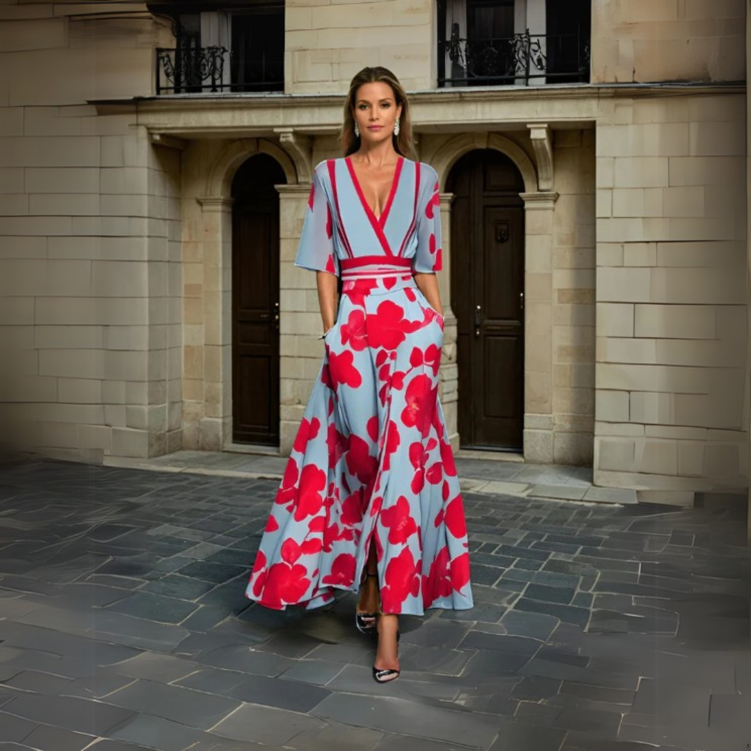 MIMI | Abito Elegante a Fiori - Amavia Milano