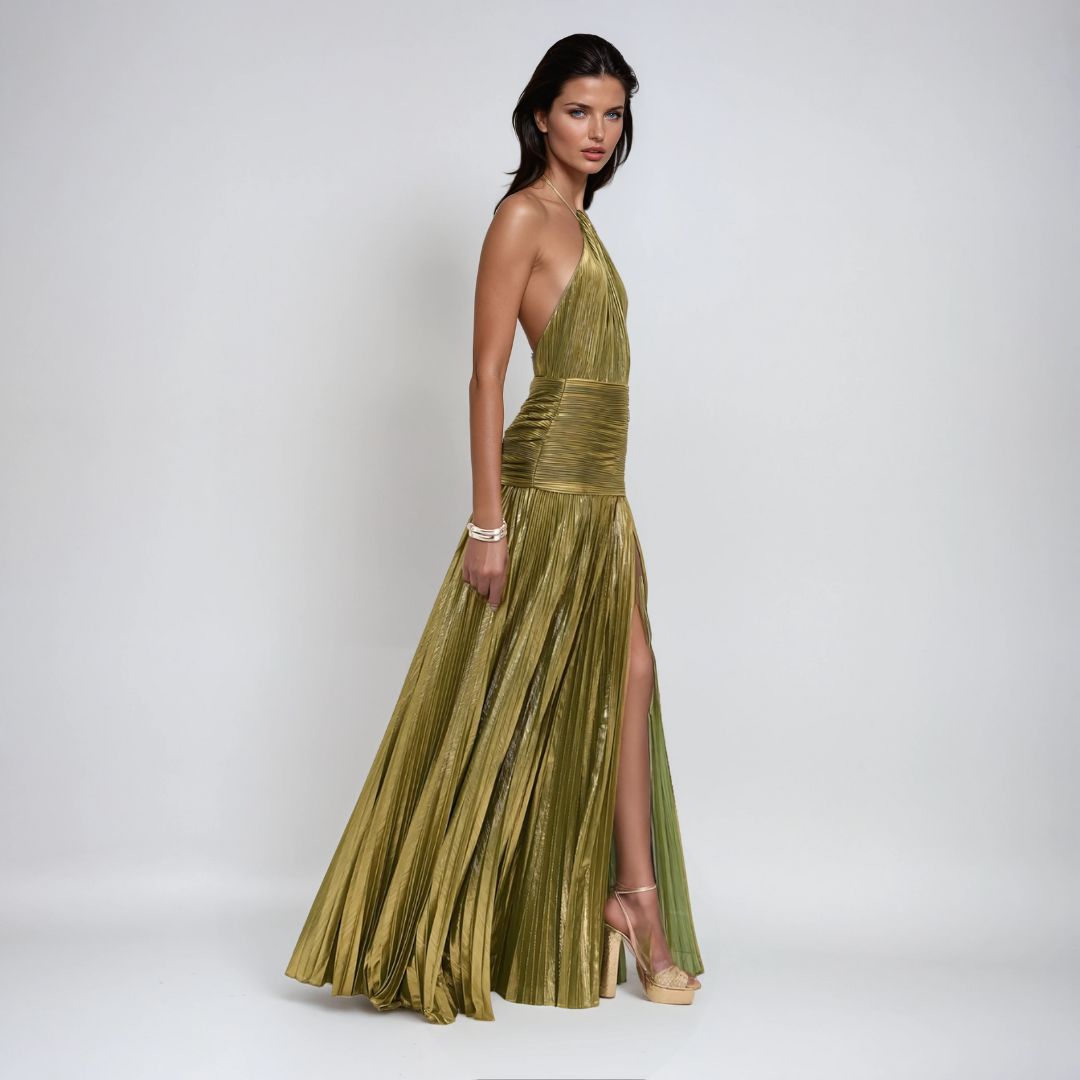 NEFIRA™ | ABITO LUNGO METALLIZZATO - Amavia Milano