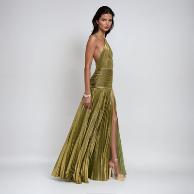 NEFIRA™ | ABITO LUNGO METALLIZZATO - Amavia Milano