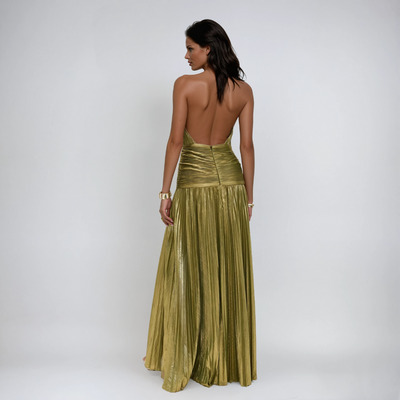 NEFIRA™ | ABITO LUNGO METALLIZZATO - Amavia Milano