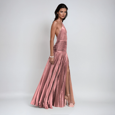 NEFIRA™ | ABITO LUNGO METALLIZZATO - Amavia Milano