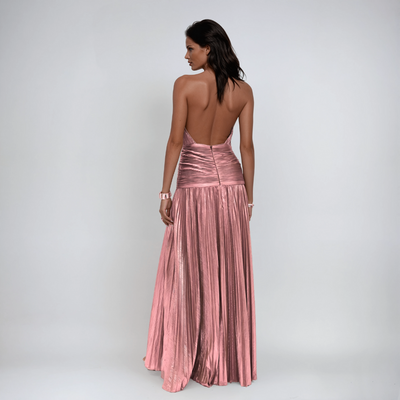 NEFIRA™ | ABITO LUNGO METALLIZZATO - Amavia Milano