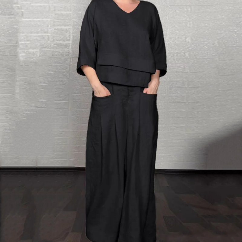 VALENTINA | Set 2 Pezzi con Vestibilità Rilassata e Stile Minimal per Tutti i Giorni - Amavia Milano