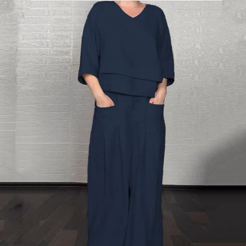 VALENTINA | Set 2 Pezzi con Vestibilità Rilassata e Stile Minimal per Tutti i Giorni - Amavia Milano