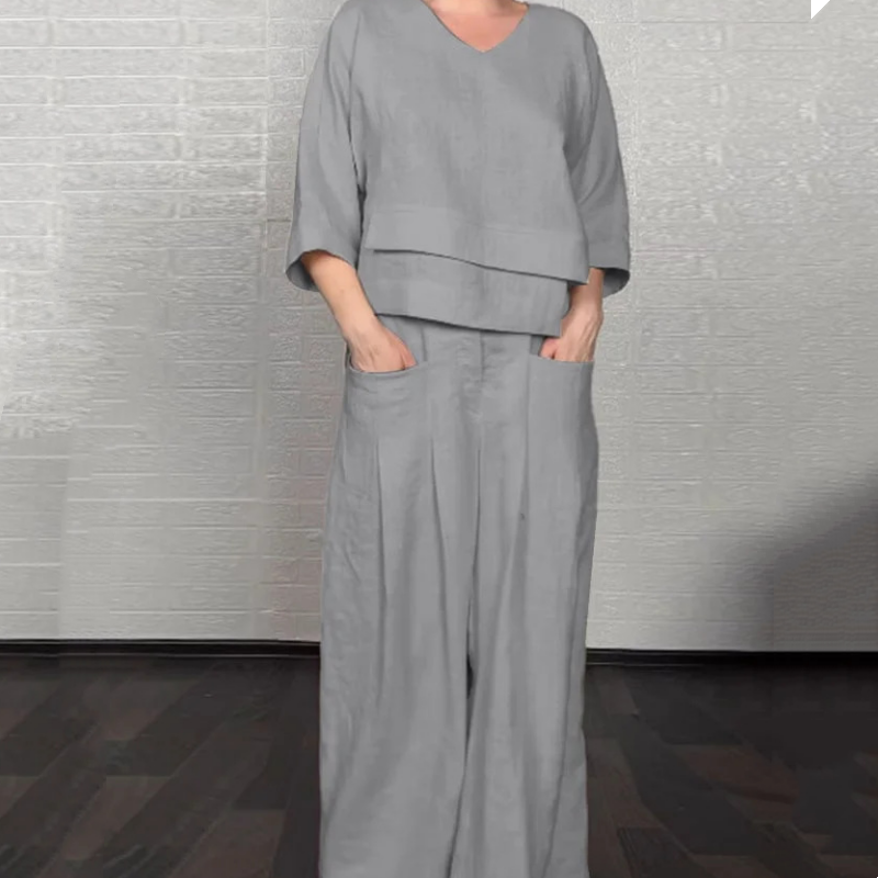 VALENTINA | Set 2 Pezzi con Vestibilità Rilassata e Stile Minimal per Tutti i Giorni - Amavia Milano